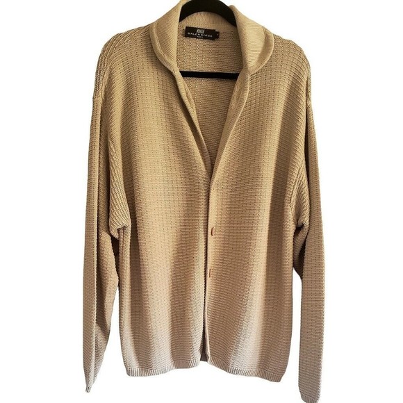 Balenciaga Sweaters - Balenciaga Paris Sweater Cable Knit Chunky Classic Modest Sz S Tan C Oversized